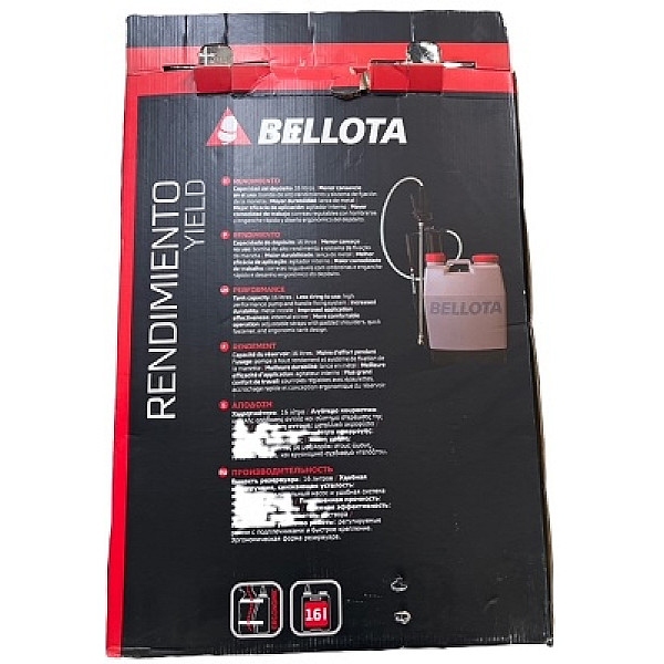 Ψεκαστήρας πλάτης 16lt Bellota