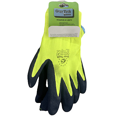 Γάντια νιτριλίου Over Tech gloves χρώμα πράσινο No11