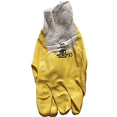 Γάντια νιτριλίου Eco Pro χρώμα κίτρινο Νο9