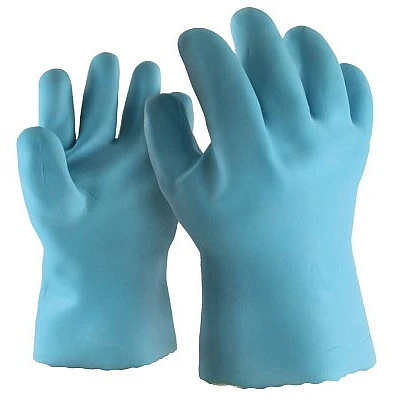Kapriol TOP RUBBER No10 Βαμβακερά Γάντια Εργασίας Latex Γαλάζια