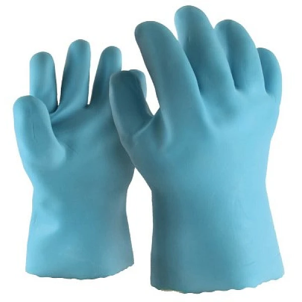 Kapriol TOP RUBBER No10 Βαμβακερά Γάντια Εργασίας Latex Γαλάζια