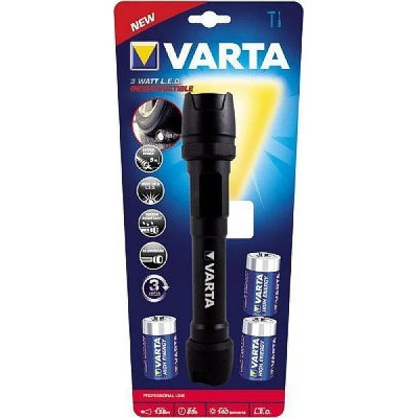 Varta Φακός Μπαταρίας Led 230lm 3W Led Άθραυστος 3C