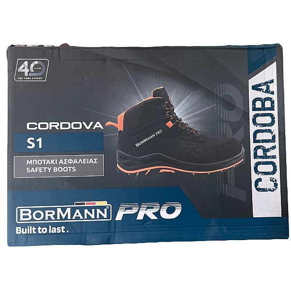 Μποτάκι Borman ασφαλείας δερμάτινο Cordova
