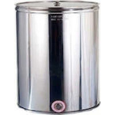 Δοχείο INOX 100lt με κουμπωτό καπάκι χωρίς βρυσάκι