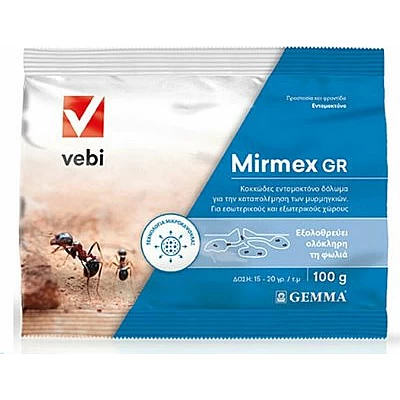 Gemma Mirmex Σκόνη για Μυρμήγκια 100gr