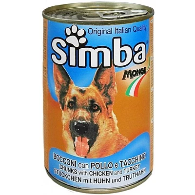 Κονσέρβα σκύλου κοτόπουλο Simba 1230gr