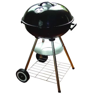 Bormann BBQ1145 Στρογγυλή Ψησταριά Κάρβουνου με Καπάκι και Ρόδες 44εκ.