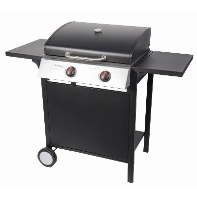 Bormann BBQ2000 Ψησταριά Υγραερίου Μαντεμένιας Σχάρας 45x45εκ. με 2 Εστίες 7.2kW