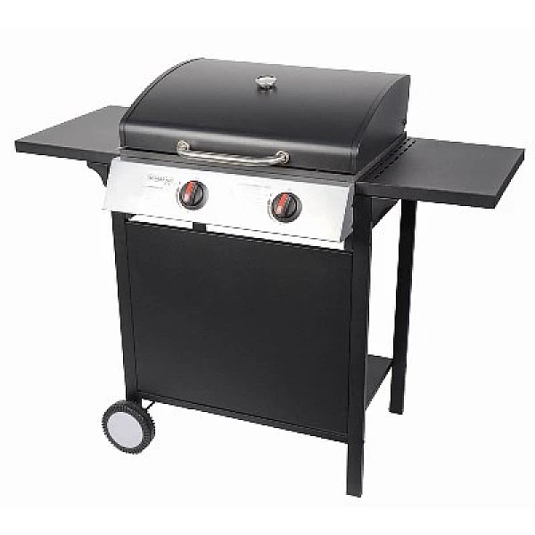 Bormann Elite BBQ2000 Ψησταριά Υγραερίου Μαντεμένιας Σχάρας 45x45εκ. με 2 Εστίες 7.2kW