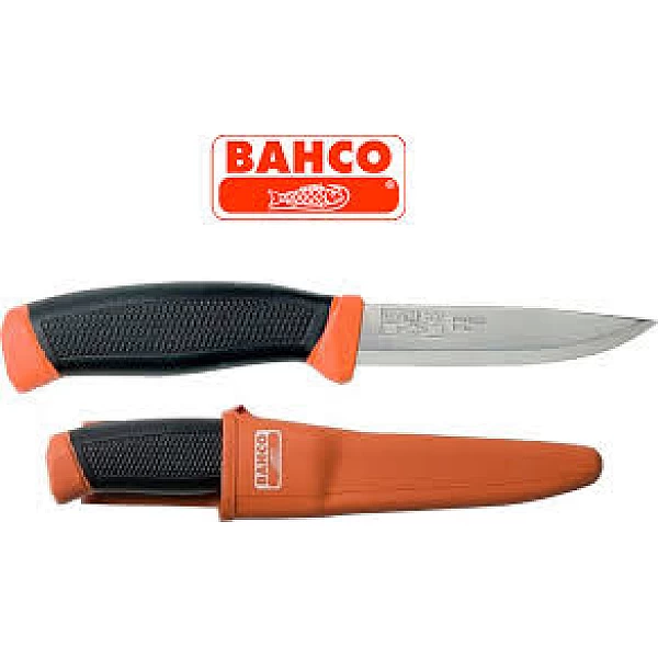 Bahco Μαχαίρι με Θήκη και Αντιολισθητική Λαβή 2444 Inox 220mm